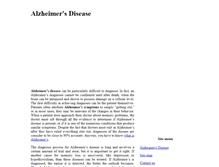 Tablet Screenshot of diseasealzheimers.com